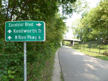 On the midtown greenway trail